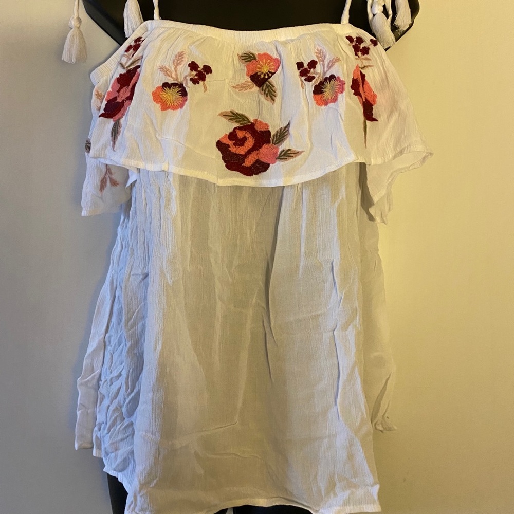 Off shoulder top with straps